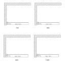 Dusjvegg Arrow Wall Tonet Glass