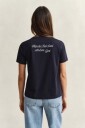 GANT Graphic Print Ss T Shirt   Navy   XXL