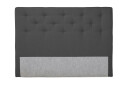 Sengegavl Nice Deluxe 140x200 cm Mørkgrå  