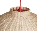 Chand Taklampe 80 cm Rød/Natur