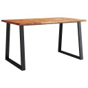  Spisebord med naturlig kant 140x80x75 cm heltre akasie 353289