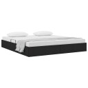  Seng med Oppbevaring med hodegjerde Svart 180 x 200 cm stoff