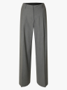 Selected Femme Wide Rita Lano Mid Waist Pant Grå 34/32