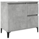 vidaXL Servantskap betonggrå 65x33x60 cm konstruert tre