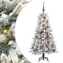  Kunstig sammensatt juletre med 150 LED grønn 120 cm PE og PVC
