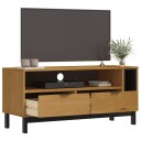 vidaXL TV-benk FLAM 110x40x50 cm heltre furu 8721012107557