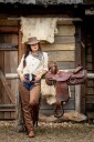 Wilbers & Wilbers Autentiske Western Chaps Dame Brune 40 320450-H-040