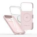 Tech Protect iPhone 17 Pro MagSafe silikon deksel Rosa perle