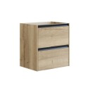 Dansani Inzo Classic Servantskap med Integrert Grep 2 Skuff Hvit Matt / 80cm
