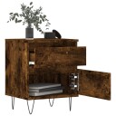  Nattbord 2 stk røkt eik 40x35x50 cm konstruert tre 8721012110625