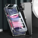 iPhone 11 Magnetic Deksel med Herdet Glass Svart