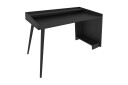 Andifli Skrivebord 59x88,3x121,8 cm med oppbevaring   Svart