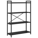  Bokhylle Svart eik 80 x 30 x 118 cm Konstruert tre