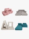 MeowBaby Tangle Play Sofa Marshmallow Beige