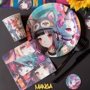 Santex Pappkopper Manga 10-pakning 8482 0-99