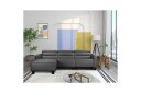 Reclinersofa med hjørne Loft24 Hjørnesofa Loft24 Carpari med manuell recliner Grå Venstrevendt Kunstskinn  