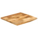  Bordplate 40x40x3,8 cm naturlig kant grovt heltre mangotre 370390