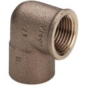 Viega 12 mm x 1/2" Vinkelforbindelse i Messing 90°
