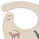 Liewood Tilda printed silicone bib 2pk leopard multi mix