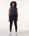 LEVITY Eclipse Mesh Seamless Tights Blue Ink Marl - XS
