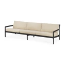 Ethnicraft Jack 3 seters soffa Black/Natural