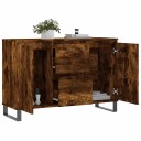 vidaXL Skjenk røkt eik 104x35x70 cm konstruert tre