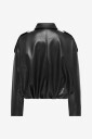 ONLY Onlmoon Neli L/S Faux Leather Bomber Pnt   Black   L