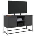  TV-benk svart 100,5x39x60,5 cm stål 846512