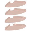 vidaXL Flytende hylle med hylle med lagring 4 pcs Rosa 18 x 18 x 2 cm