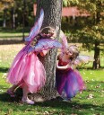 Great Pretenders Kostymer Regnbue Fuchsia m. Glitter OneSize Kostymer Flerfarget