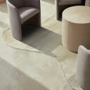 Asymmetrisk Bølgete Ryeteppe   Aranga Super Soft Fur lysegrønn Størrelse: 80 x 150 cm