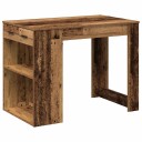  Skrivebord med skuff og hylle 102x62x77,5 cm konstruert tre 8721158575722