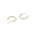 Snö Of Sweden Gina Small Oval Earring Plain Gold Onesize