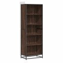 Bokhylle brun eik 60x35x170,5 cm konstruert tre