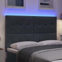  LED Hodegjerde Mørkegrå 72 cm Fløyel