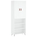 vidaXL Highboard hvit 69,5x34x180 cm konstruert tre 8720845494636