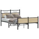  Sengeramme uten madrass sonoma eik 120x190 cm konstruert tre