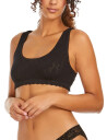 Hanky Panky Daily Lace Lined Scoop Neck Bralette Black L