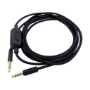 Lydkabel med 3,5 mm for Logitech G433 / G233 / G Pro / G Pro X   2 meter med volumkontroll
