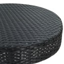 vidaXL Hagebord svart 60,5x106 cm polyrotting