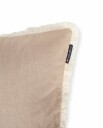 Lexington Home Linen/Cotton Fringe Pillow Cover - Beige - 50X50