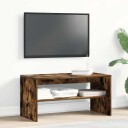 TV benk røkt eik 80x40x40 cm konstruert tre