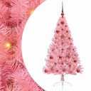  Kunstig Forhåndsopplyst Juletre med 150 LED Rosa 120 cm PVC