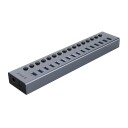 Orico BT2U3-16AB USB-A 3.0 Hub med 16 Porter og Brytere Grå