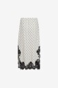 co’couture Skjørt AmeliCC Dot Lace Natur