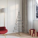  Julekjegle Tre med stativ Svart 150 cm Stål