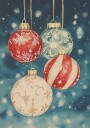Christmas Ornaments No.3 Poster Plakat / 70x100cm