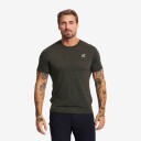 Revolutionrace Herre Overdeler T skjorter Easy T shirt Herre Grey Melange XL
