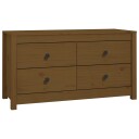vidaXL Sideskap honningbrun 100x40x54 cm heltre furu