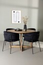 Venture Home   Spisegruppe Yadikon med 4 stk stoler Selma   Brun